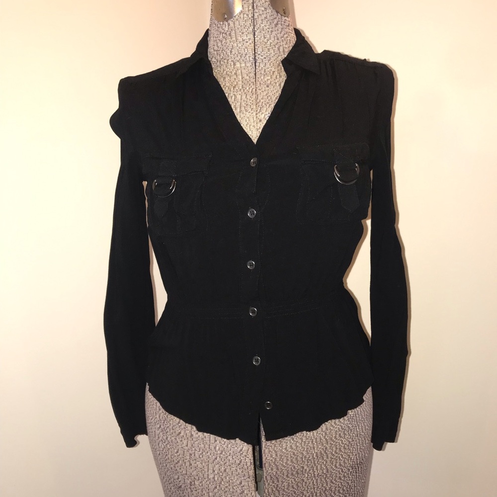 ❌SOLD❌Black Button Down Shirt